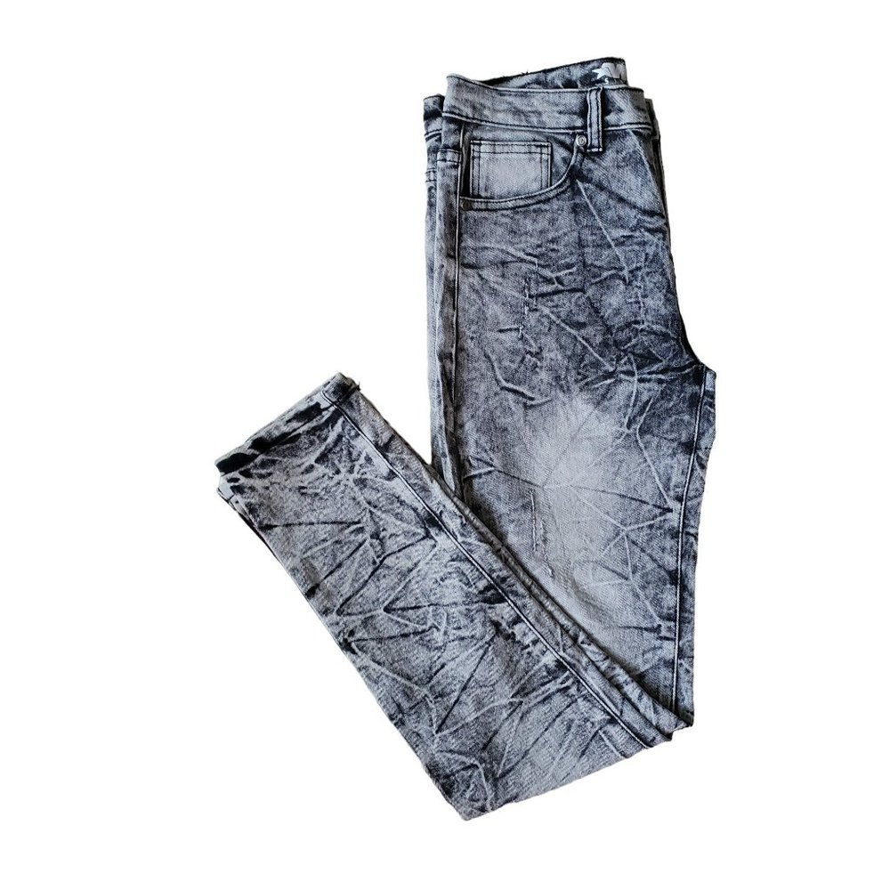 Mecca Men's‎ Acid Washed Gray jeans. Size 18. Stretch fit.